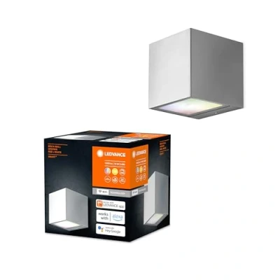 Image of LEDVANCE SMART+ CASCADE 80CM Post dimmable LED floor lamp dark grey for outdoor use with aluminium housing, RGB colour control, 10 W, 3000 K warm white, 420 lumen, IP44