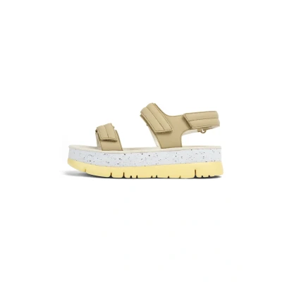 Image of Camper Women&#039;s Oruga Up K201509 Sandal, Beige, 7 UK