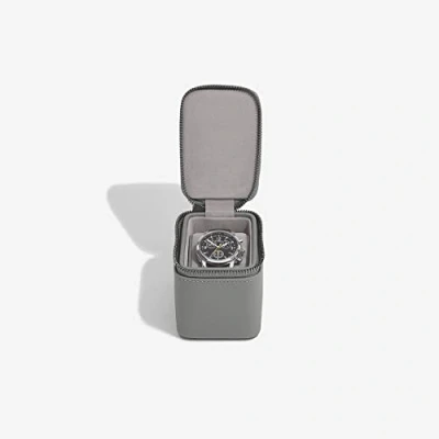 Image of Stackers Slate Grey Small Zipped Watch Box