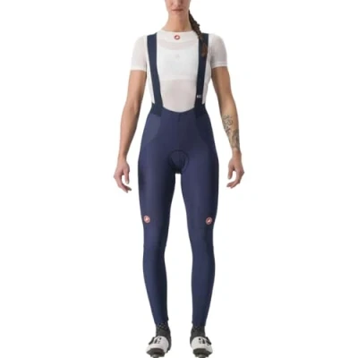 Image of CASTELLI 4520563 424 SORPASSO ROS W BIBT Cycling bib Shorts Women&#039;s Belgian Blue/Silver Reflex Size S