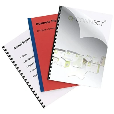 Image of Q Connect Clear A4 PVC Binding Covers 250 Micron (Pack of 100) KF24011