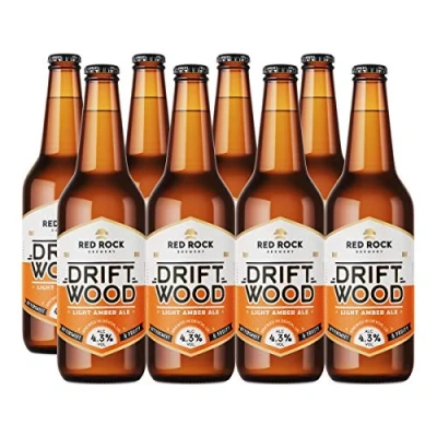 Image of Red Rock Brewery Traditional British Ale Case of 8x 500ml Bottles English Beer (Drift Wood 4.3%)