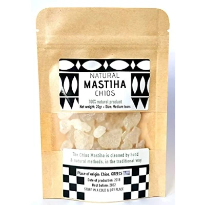Image of Chios Mastiha Tears Greek 100% Natural Mastic 20gr Medium
