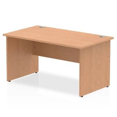 Image of Impulse Panel End 1400 Rectangle Desk Oak I000829