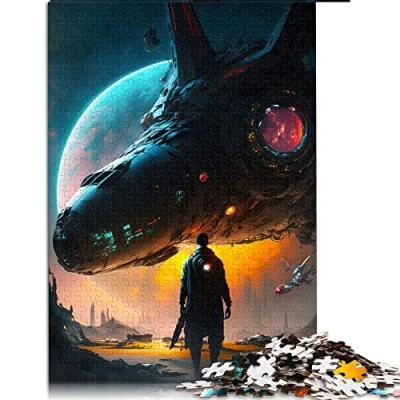 Image of Jigsaw puzzles For Adults 1000 Piece Post Apocalyptic Explorer Puzzle Cardboard Educational Games and Kids （Size 26x38cm）