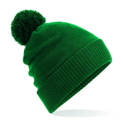 Image of Beechfield Thermal Snowstar Beanie Bottle Green