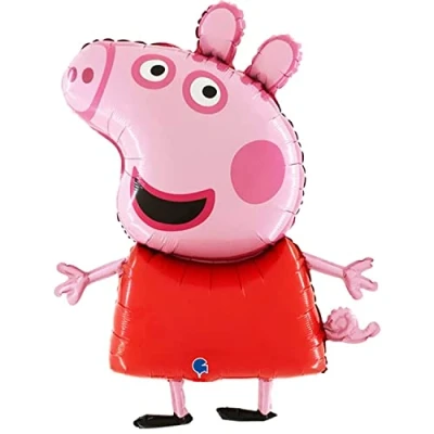 Image of 37 Inch Giant Jumbo Size Peppa Pig Characters Or George Foil Balloon Kids Party Balloons (Peppa Pig)