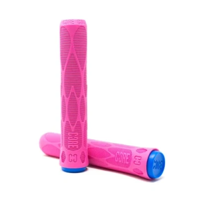 Image of CORE Pro Handlebar Grips, Super Soft 170mm Longneck Universal Cycling Grip fits all Stunt Scooters BMX &amp; Mountain Bikes, Premium comfort Bicycle Handle Pink