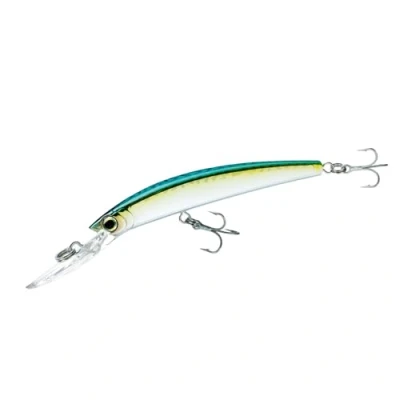 Image of Yo Zuri Crystal Minnow Deep Diver Lure, Holographic Green Mackerel, 5 1/4 Inch