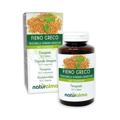 Image of Fenugreek (Trigonella foenum graecum) Seeds Naturalma 150 g 300 Tablets Food Supplement Natural and Vegan