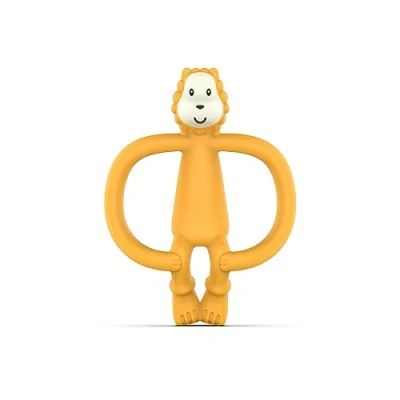 Image of Matchstick Monkey, Antimicrobial Silicone Teether &amp; Gel Applicator, Easy To Grip, BPA Free, 3 Months Old+, 11 cm, Ludo Lion