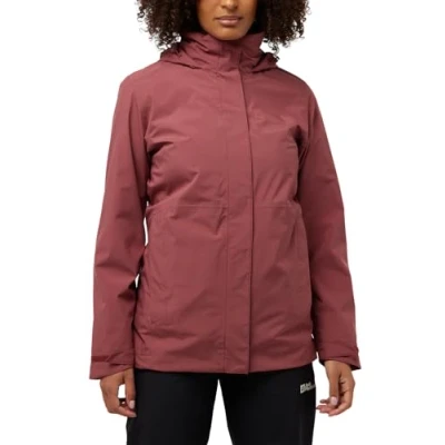 Image of Jack Wolfskin Women&#039;s Rotwand 3 in 1 JKT W Jacket, Red Ochre, XS