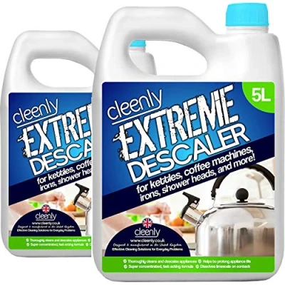 Image of Cleenly Extreme Descaler for Kettles, Coffee Machines, Shower Heads, Irons, and More! (10 litres) Super Strong Liquid