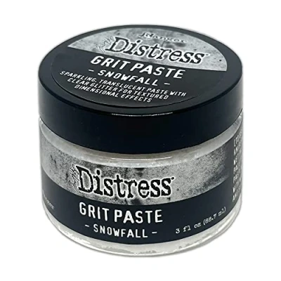 Image of Ranger Tim Holtz Distress Holiday Grit Paste Snowfall, Jar Size 88.7 ml
