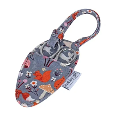 Image of Hobby Gift Embroidery Scissors Vintage in Case 5.5 x 11cm Woodland Toadstool