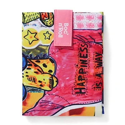 Image of Roll&#039;eat ® Reusable Sandwich Bag Container Eco Friendly Food and Washable Wrap Giraffe Boc&#039;n&#039;Roll Teens
