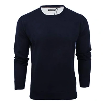 Image of BRAVE SOUL Mens &#039;Parsec&#039; Knitted Crew Neck Jumper Sweater Top