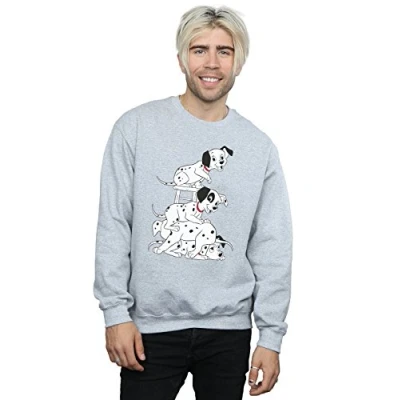 Image of Disney Men&#039;s 101 Dalmatians Chair Sweatshirt Sport Grey Large