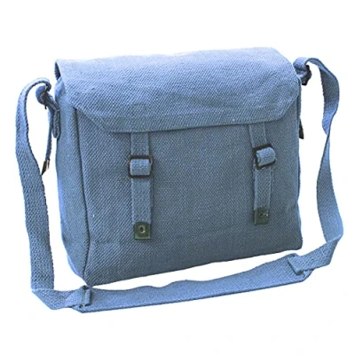 Image of Small Canvas Webbing Messenger Bag (RAF Blue)