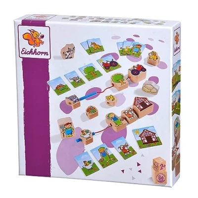 Image of Eichhorn 100005200 Threading Game Multi Coloured