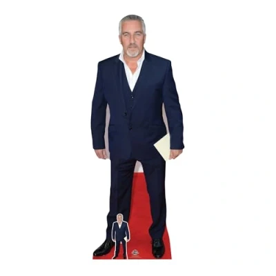 Image of Star Cutouts Ltd CS644 Life Size Cardboard Cut Out Paul Hollywood, Multi Colour, 172 x 66 cm