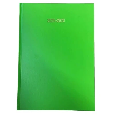 Image of 2025 2026 Academic Diary A4 Day to a Page DAP Appointment Mid Year Planner LIME GREEN