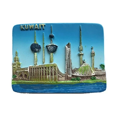 Image of Kuwait 3D Fridge Magnet,Tourist Attraction Souvenirs,Creative Home Decoration