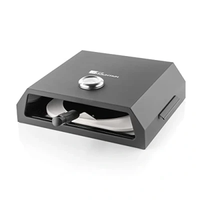Image of Fire Mountain Grill Top Pizza Oven Fits On Any Charcoal &amp; Gas BBQ, Portable Oven, Easy Carry Handles, Includes Accessories, Stone Peel, BBQ