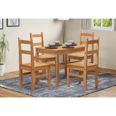 Image of Mercers Furniture Trade Corona Budget Dining Set Light Fiesta Wax