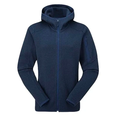 Image of Rab Women&#039;s Ryvoan Hoody Full Zip Fleece Coat for Trekking &amp; Casual Use Deep Ink 12