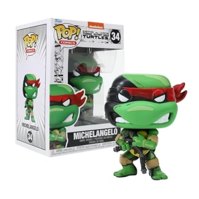 Image of TMNT POP COMICS MICHELANGELO PX VINYL FIGURE W/B&amp;W CHASE