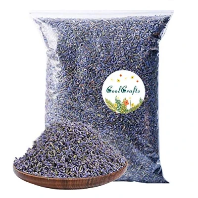 Image of CoolCrafts Dried Lavender Flowers, Dry Buds Bulk Wholesale Fragrant for Wedding Toss, Crafts, Sachets 1/2 Pound