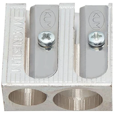 Image of Kum 2 hole Pencil Sharpener Magnesium Alloy Wedge Profile