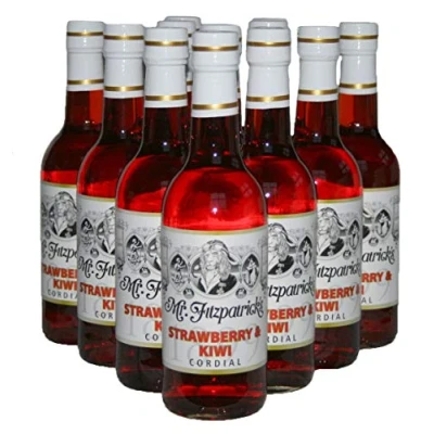 Image of Mr Fitzpatricks Strawberry and Kiwi Cordial, 500ml (12 x 500ml)