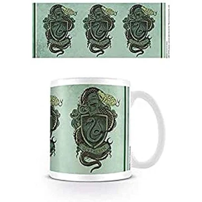 Image of Harry Potter Ceramic Mug with Slytherin Crest and Snake in Presentation Box Official Merchandise