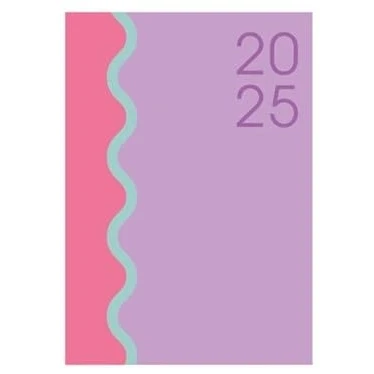 Image of 2025 Pocket Week To View Diary and Fashion Girls Ladies Ribbon (Pink)