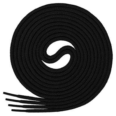Image of Di Ficchiano Flat laces for trainers and trainers, black, length 170 cm 7 mm wide.
