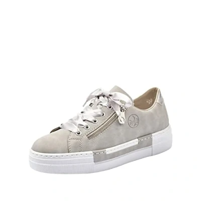 Image of Rieker Women’s Frühjahr/Sommer N49c2 Low Top Sneakers, Grey (Cement/Silver 40), 4 UK