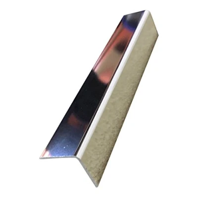 Image of Silver Angle Trim PVC 90 Degree Chrome Bathroom Wall Panels 20mm 2.5m By DBS