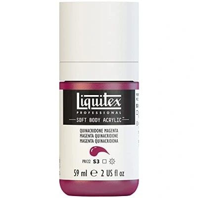 Image of Liquitex Acrylic Paint, Quinacridone Magenta, 59 ml (Pack of 1)