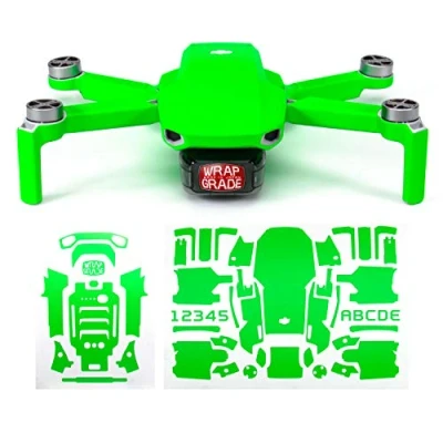 Image of Wrapgrade Skin Sticker compatible with DJI Mavic Mini (NEON GREEN)
