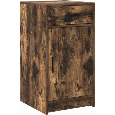 Image of vidaXL Sideboard Smoked Oak 40x41x75 cm Engineered Wood
