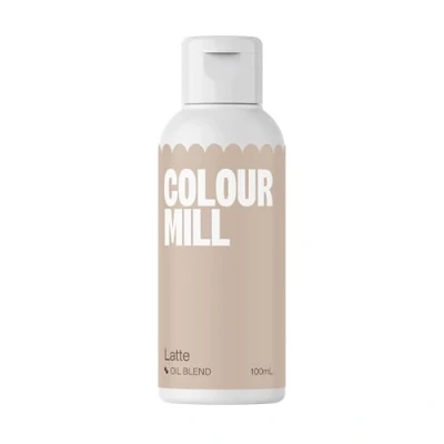 Image of Colour Mill Food Colouring Latte 100ml Next Generation Oil Based for Baking, Decorating, Icing and Cooking Dye DIY Slime Crafts 100 ml