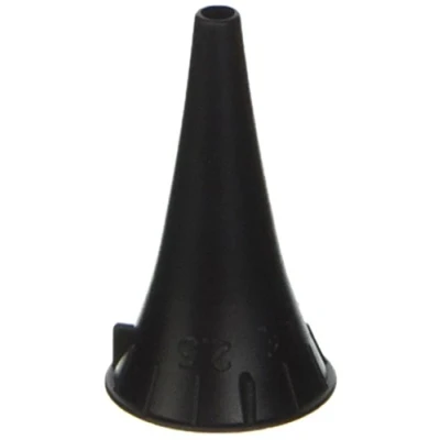 Image of Gima 3158 Headset Speculum Disposable Welch Allyn, 2,5 mm ¸, Black, Pack of 25
