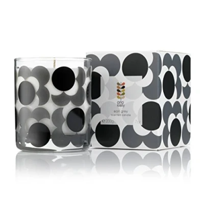 Image of Orla Kiely Earl Grey Scented Candle, 200g, 8.5 x 10 cm