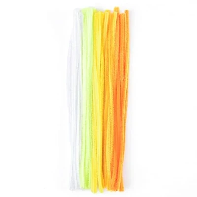 Image of Vaessen Creative Pipe Cleaners for Crafts, Synthetic Fiber, Yellow, 30 x 0.8 0.1 cm
