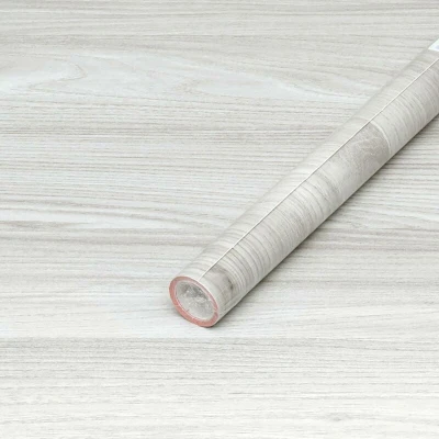 Image of d c fix vinyl wrap Sangallo light gray wood effect 67,5 cm x 2 m sticky back plastic roll for furniture, kitchen &amp; cupboards contact paper sticker self adhesive film