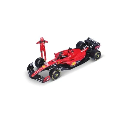 Image of Bburago B18 26809 Formula 1 F1 Ferrari SF 23 (2023) Leclerc car, Red