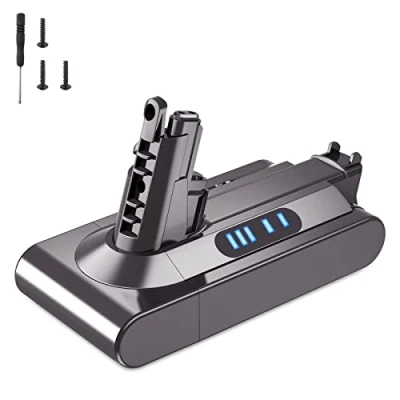 Image of AIMAX 3900mAh V10 Battery for Dyson Replacement Compatible with Absolute Animal Extra SV12 Motorhead Fluffy Cordless Vacuum Cleaner, 25.2V Screws &amp; Screwdriver