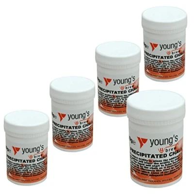 Image of 5x Precipitated Chalk 50g Youngs Home brew Beer &amp; Wine Making Chemicals